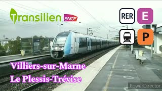 Des Trains en Gare de VillierssurMarne Le Plessis Trévise [upl. by Aidnahs]