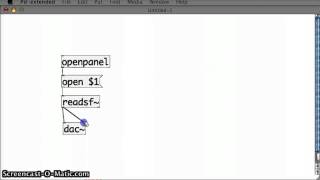 Pure Data Tutorial 11  Opening a external sound file using a dialog box from PD [upl. by Zimmerman701]