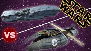 Dreadnaught Heavy Cruiser vs Munificent Class Light Frigate  Star Wars Who Would Win [upl. by Siuol831]