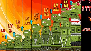 All series  Monster KV44 Leveling  BONUS Cartoons about tanks [upl. by Perreault]