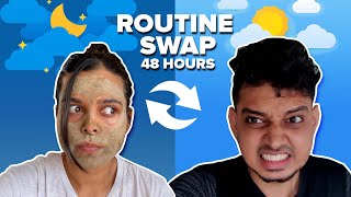 Work Besties Swap Morning amp Night Routines  Aishwarya and Aniket  BuzzFeed India [upl. by Hsur]