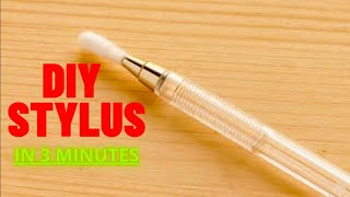 How to make easy stylus pen in 3 minutes  DIY stylus pen for phone or tablet [upl. by Carman147]