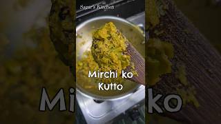 Mirchi Ki Sabji Ye Teekha bilkul bhi nhi Shorts [upl. by Yelsha]