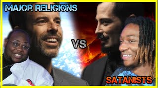 MAJOR RELIGIONS VS SATANISTS  Jubilee Reaction w My Big Cousin [upl. by Ydnarb]