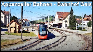 Swiss Narrow Gauge Railway Station  Bahnhof Gais AR Kanton Appenzell Ausserrhoden Schweiz 2020 [upl. by Eibor826]