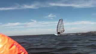 Windsurfing Jibes Cape Hatteras NC October 17 2011 [upl. by Farny]