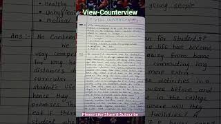 ViewCounterviewWriting Skill in EnglishClass 11Class 10Class 9 sscviralshortsshortsfeed [upl. by Anne-Marie]