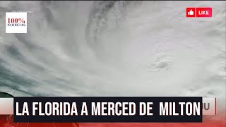 Huracán Milton amenaza con categoría 5 a La Florida EEUU en alerta máxima [upl. by Oalsecnew]