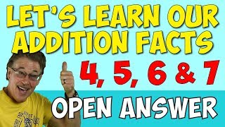 Lets Learn Our Addition Facts 2  Addition Song for Kids  Open Answer  Jack Hartmann [upl. by Allys]