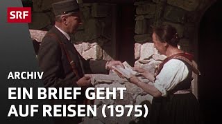 Ein Brief geht auf Reisen 1975  Post und Briefmarken  SRF Archiv [upl. by Ronnie210]