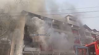 Fire breaks out in Srinagar’s MLA hostel [upl. by Gibby]