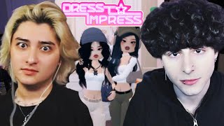 I made my BESTFRIEND play Dress to Impress Ft Dannyphantomexe [upl. by Drofniw]