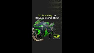 3D Scanning the Kawasaki Ninja using the HandySCAN Black Elite [upl. by Wain]