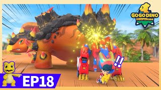 NewGoGoDino Guardians  EP18 Peril at the Oasis  Dinosaurs for Kids  Boy Action Cartoon  Toys [upl. by Aikem]