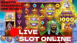 ⚫LIVE SLOT ONLINE BASCULO SLOT PROVIAMO LA GATES OF OLYMPUS 1000🔮 SABATO 03022024 ORE 2100 [upl. by Ppik]