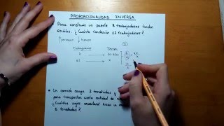 Problemas de proporcionalidad INVERSA [upl. by Aramas]