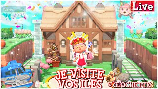 【LIVE ANIMAL CROSSING NEW HORIZONS】❥ JE VISITE VOS ÎLES EN DODO CODE 1 M de Clochettes✨ [upl. by Mobley]