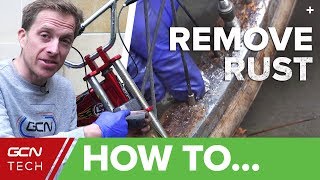 How To Remove Rust From Your Bicycle  Clean Your Bike With Household Products [upl. by Eyks]