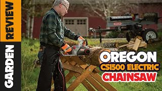 🏕️ Oregon Cs1500 Electric Chainsaw Review In 2023 [upl. by Etnor]