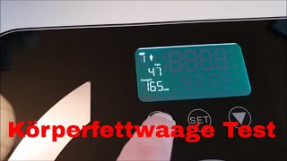 Körperfett Waage mit Analysefunktion Unboxing und Test [upl. by Balkin]