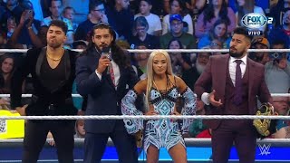 El Legado del Fantasma llega a Smackdown junto a Zelina Vega  WWE Smackdown 07102022 En Español [upl. by Litnahc]