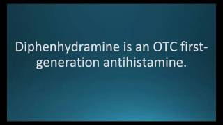 How to pronounce diphenhydramine Benadryl Memorizing Pharmacology Flashcard [upl. by Teagan]