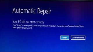 Fix Your PC Did Not Start Correctly Error in Windows 10 2019  3 Solution  Review Again [upl. by Adelaja]