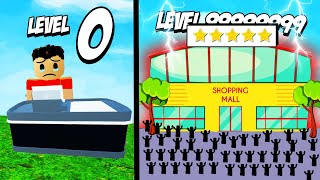 BUILDING THE BIGGEST STORE POSSIBLE  Roblox Store Tycoon [upl. by Eilatan796]