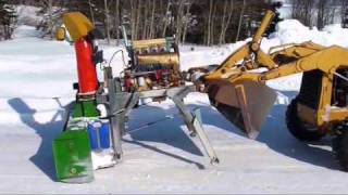 Deutz then Cummins powered JD Snow Blower from Hell 2009 [upl. by Clapp24]