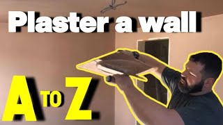 DIY Plaster a wall like a Pro  In depth guide with timings and touch tests [upl. by Akenot]