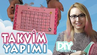 Kendin Yap Masa Üstü Takvim Yapımı \ DIY Calender [upl. by Devora]