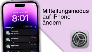 iPhone Mitteilungen auf iPhone Sperrbildschirm einstellen 2023 [upl. by Ruthanne]