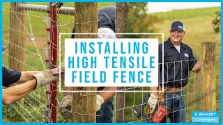 Installing High Tensile Field Fence  Dos and Donts to Proper Fence Installation [upl. by Nylitsirk]