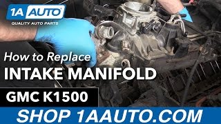 How to Replace Intake Manifold Gaskets 9699 GMC K1500 57L [upl. by Corby]