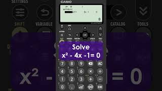 Solving A Quadratic Equation On A Casio fx991CW Classwiz Calculator casiocalculator [upl. by Westmoreland]