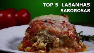 Top 5 Lasanhas SABOROSAS [upl. by Hsac]