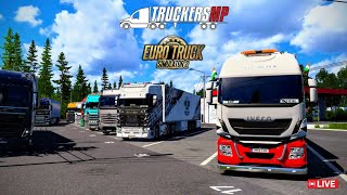 Euro Truck Simulator 2 Multiplayer LIVE  ets2 live stream  ETS2 Gameplay  ETS 2 Convoy Live [upl. by Notelrahc]