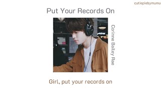 Put Your Records On  Corinne Bailey Rae lyrics [upl. by Ober]