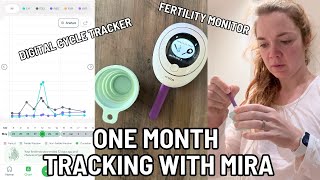 MIRA FERTILITY  One month tracking my cycle with the Mira Fertility Analyser Real Results amp More [upl. by Wilkison]