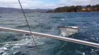 Hartley TS21 yacht quotChristinaquot sailing in Tasmania [upl. by Yboj394]