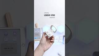 🥟 unboxing lenovo xt62 wireless earphone  quick review aesthetic white unboxing earphone cute [upl. by Eadith]