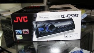 JVC KDX250BT Digital Media Receiver  Unboxing [upl. by Ydnab]