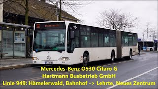 Sound  MercedesBenz O530 Citaro G  Hartmann Busbetrieb GmbH  HG 2141 [upl. by Aicsile]