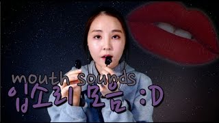 KOREAN한국어ASMR｜인이어마이크로 찍은 입소리Ear Blowing SK간질간질 등｜Mouth Sounds｜Binaural [upl. by Brod]