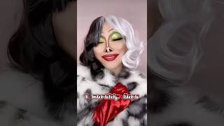 Cruella’s 3 looks cruellamakeup cruellacosplay halloween halloweenmakeup halloweenidea [upl. by Ainad421]