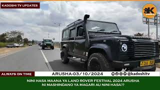 Nini Kipo Nyuma ya LandRover Festival ya Arusha [upl. by Hallett]