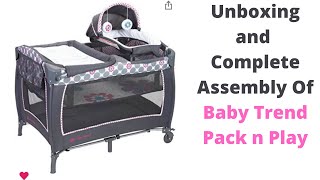 How To Assemble Baby Trend Lil Snooze Deluxe 2 Nursery Center [upl. by Allicirp]