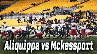 TWO HISTROIC FOOTBALL PROGRAMS GO AT IT  4A WPIAL Championship  Aliquippa vs Mckessport [upl. by Tarkany]