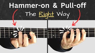 Are you doing guitar pulloffs this way  Guitar Hammer on amp Pull Off  Guitar Technique Tutorial [upl. by Imehon]