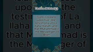 What Has Been Related About Islam Is Based Upon Five  Hadees Mubarka  Islamic shorts [upl. by Yslek]